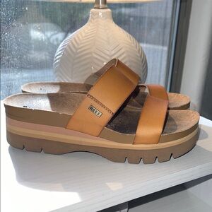 Reef Women's Brown Platform Sandals Size 10